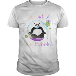 Panda Stay Out My Bubble Coronavirus Mask Shirt